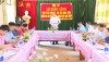 Đồng chí Lê Xuân Cảnh -Phó Bí thư, Chủ tịch UBND huyện kiểm tra, làm việc với BCH Đảng ủy xã Rạng Đông